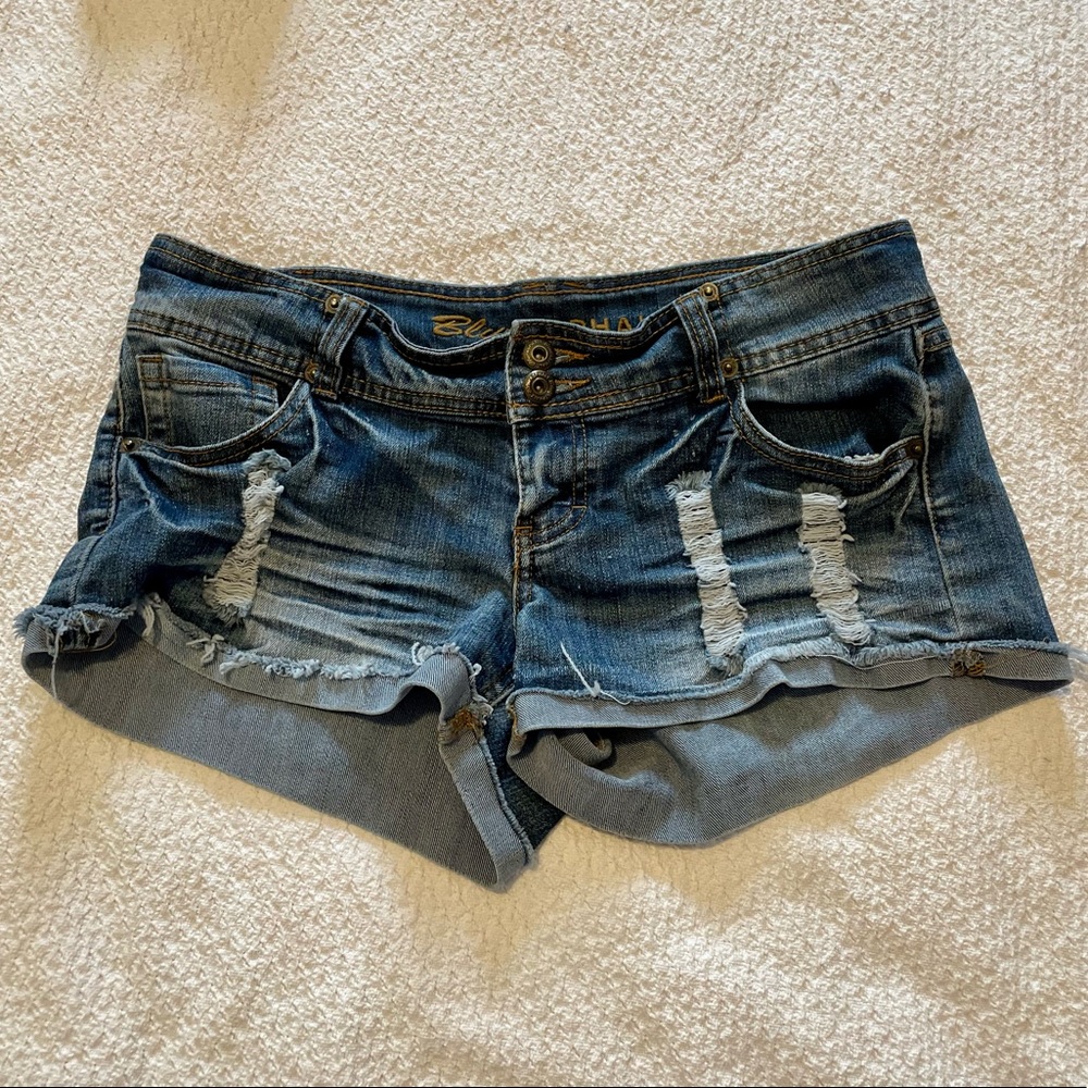 Blue Asphalt Distressed Shorts size 5